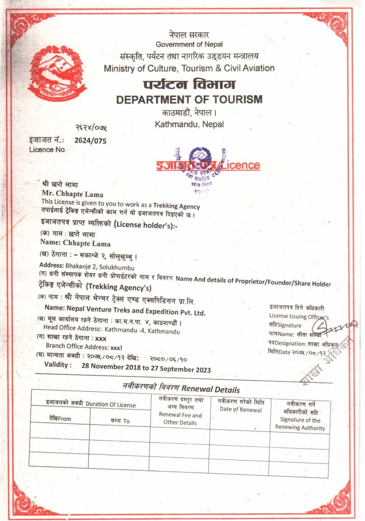 NEPAL TRAVEL DOCUMENTS visual data 8
